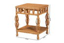 Kelsy Natural Rattan End Table