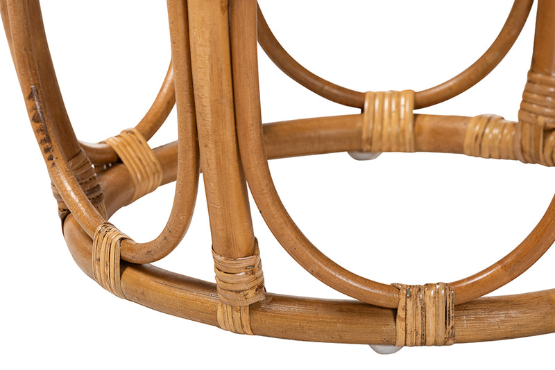 Jalyn Natural Rattan Round End Table