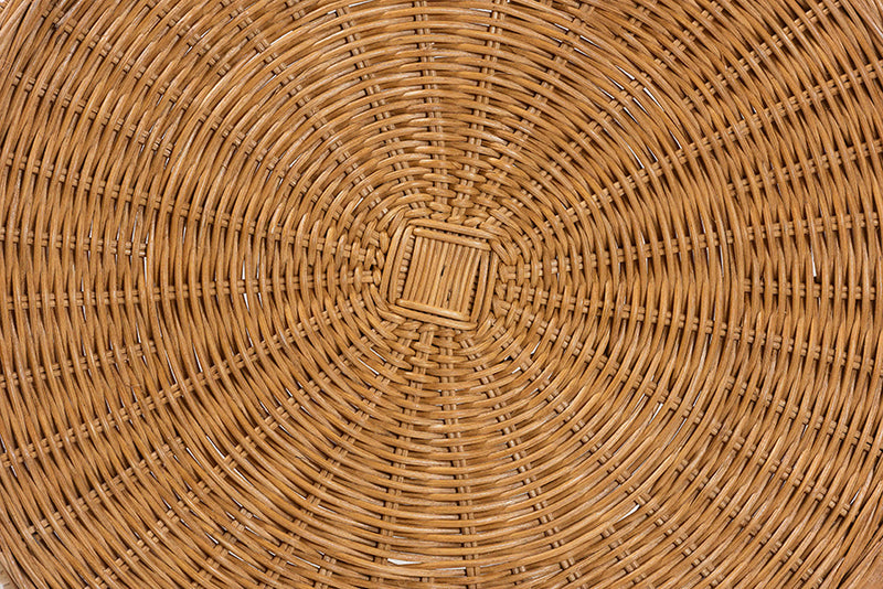 Jalyn Natural Rattan Round End Table