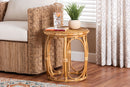 Jalyn Natural Rattan Round End Table