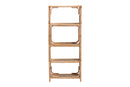 Abel Natural Rattan 4-Tier Display Shelf