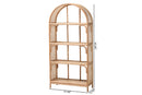 Mistic Natural Rattan 4-Tier Display Shelf