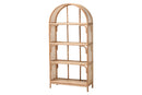 Mistic Natural Rattan 4-Tier Display Shelf