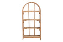 Mistic Natural Rattan 4-Tier Display Shelf