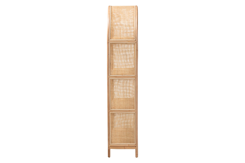 Mistic Natural Rattan 4-Tier Display Shelf