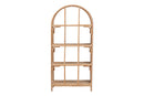 Mistic Natural Rattan 4-Tier Display Shelf