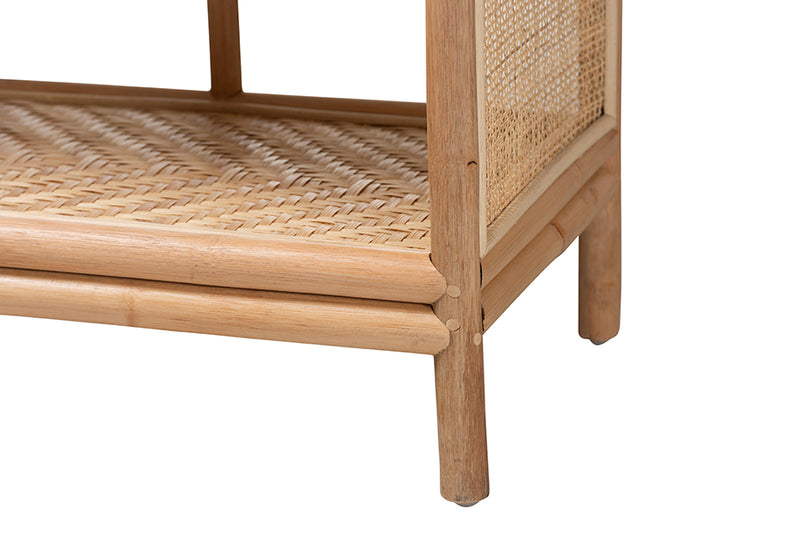 Mistic Natural Rattan 4-Tier Display Shelf