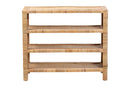 Enzo Natural Rattan 4-Tier Display Shelf
