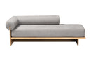 Donovan Left-Arm Chaise Lounge with Solid Wood Base