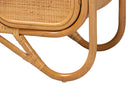 Kasper Peacock Fan Natural Rattan Cabinet