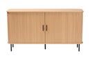 Dominic Fluted Wood Sideboard 55" Wide