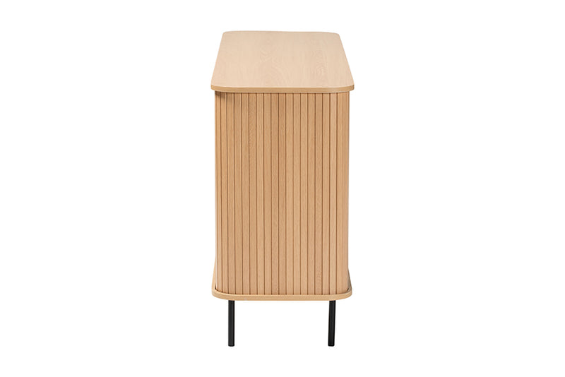 Dominic Fluted Wood Sideboard 55" Wide