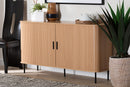 Dominic Fluted Wood Sideboard 55" Wide