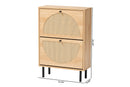 Optimus 12-Pair Wood Shoe Cabinet