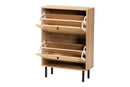 Optimus 12-Pair Wood Shoe Cabinet
