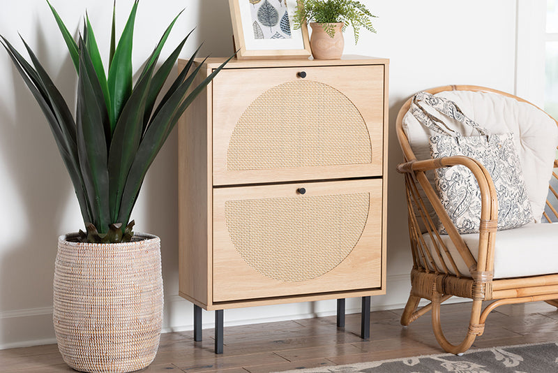 Optimus 12-Pair Wood Shoe Cabinet