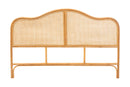 Jay Natural Rattan Arched Headboard