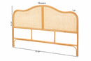 Jay Natural Rattan Arched Headboard
