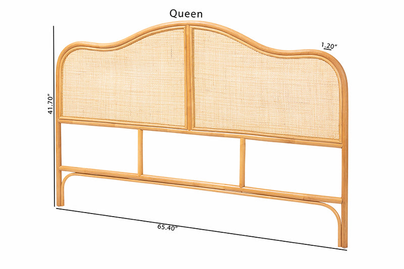 Jay Natural Rattan Arched Headboard