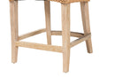 Novia Wingback  Natural Rattan Counter Stool with Cushion