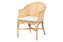 Connie Natural Rattan Barrel Chair with Rattan Pole Back