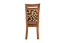 Juan Suar Wood Dining Chair with Mosaic Backrest Inlay