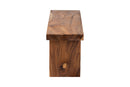 Jody Suar Wood Dining Bench with Live Edge Details