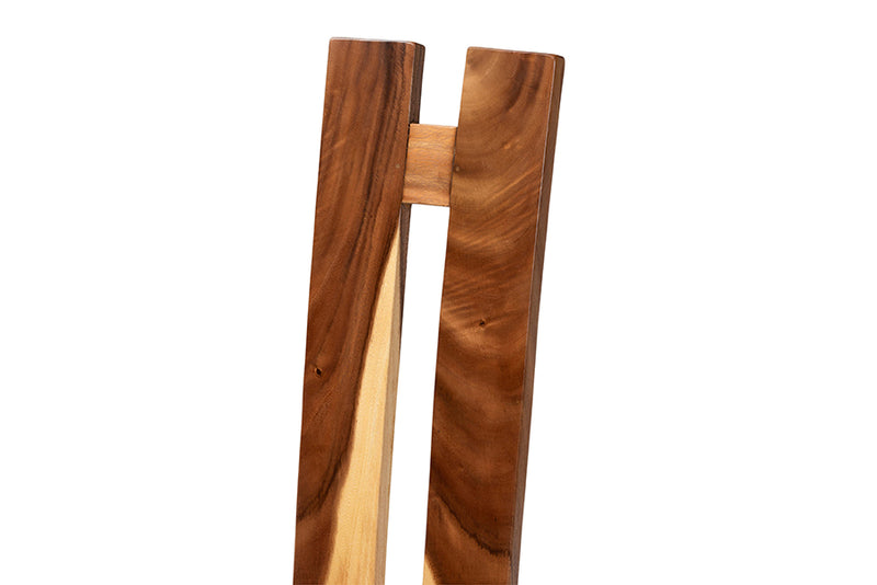 Lourdes Suar Wood 6-Piece Dining Set Rectangular Table with 4 Chairs and Bench