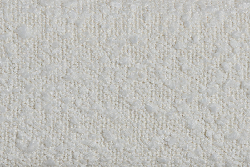 Lenny Boucle Floating Bed with Channel Tufted Headboard, Cream, Queen