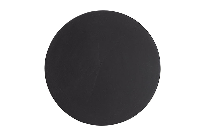 Joe Solid Suar Wood Sculptural End Table with Hourglass Design