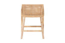 Bancroft Natural Rattan Wingback Counter Stool