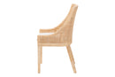 Bancroft Natural Rattan Wingback Dining Chair