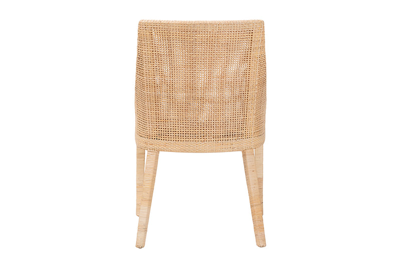 Bancroft Natural Rattan Wingback Dining Chair