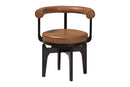 Tommy Faux Leather Swivel Dining Chair