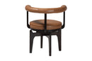 Tommy Faux Leather Swivel Dining Chair