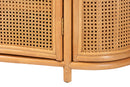 Joseph 2-Drawers & 4-Doors Natural Rattan Sideboard, Short