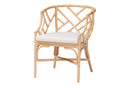 Barnes Natural Rattan Barrel Dining Chair