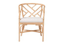 Barnes Natural Rattan Barrel Dining Chair