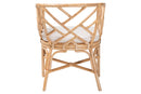 Barnes Natural Rattan Barrel Dining Chair