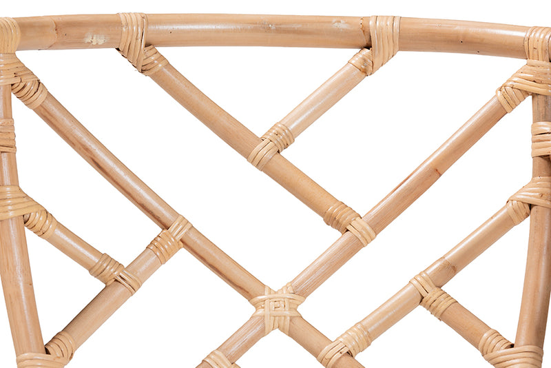 Barnes Natural Rattan Barrel Dining Chair