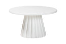 Juliet Round Coffee Table with Fluted Pedestal Base