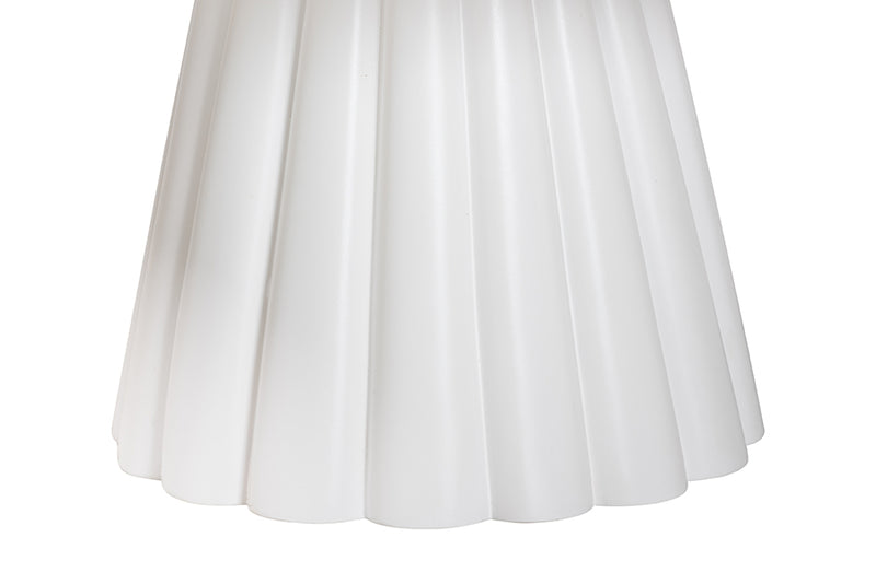 Juliet Round Coffee Table with Fluted Pedestal Base