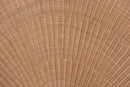 Esper Natural Rattan Scalloped Headboard with Sunburst Weave