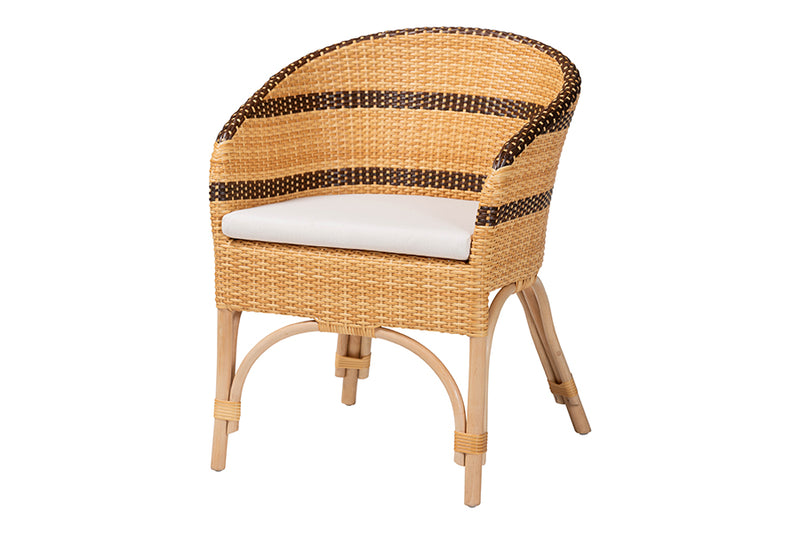 Anderson Rattan Barrel-Back Dining Chair
