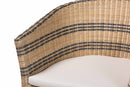Donny Natural Rattan Barrel-Back Dining Chair