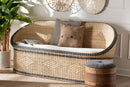 Cally Natural Rattan Two-Tone Loveseat