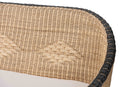 Cally Natural Rattan Two-Tone Loveseat