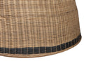Cally Natural Rattan Two-Tone Loveseat