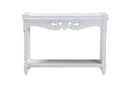 Mortis Distressed White Console Table