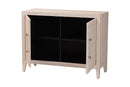 Sydney Faux Shagreen 2-Door Storage Cabinet